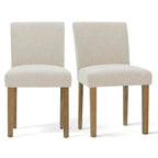 Gestoffeerde eetkamerstoel (set van 2)