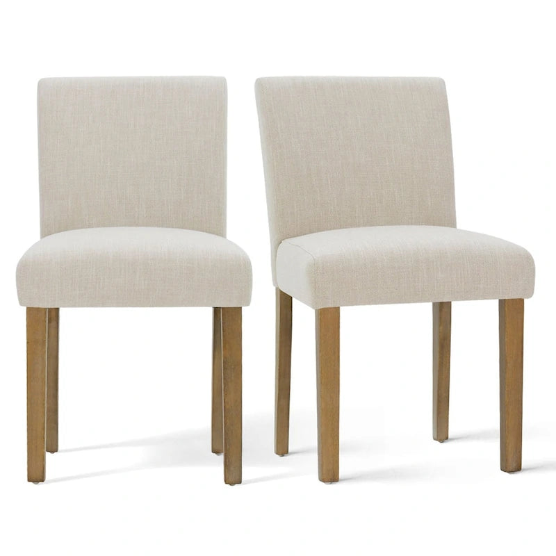 Gestoffeerde eetkamerstoel (set van 2)