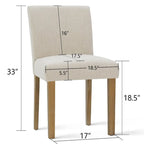 Gestoffeerde eetkamerstoel (set van 2)