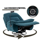 Verstelbare Draaibare Chenille Recliner met Telefoonhouder