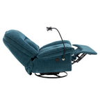 Verstelbare Draaibare Chenille Recliner met Telefoonhouder