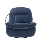 Verstelbare Draaibare Chenille Recliner met Telefoonhouder