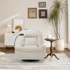 Verstelbare Draaibare Chenille Recliner met Telefoonhouder