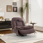 Verstelbare Draaibare Chenille Recliner met Telefoonhouder