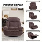 Verstelbare Draaibare Chenille Recliner met Telefoonhouder