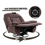 Verstelbare Draaibare Chenille Recliner met Telefoonhouder