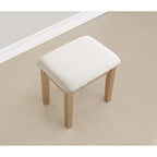 Kaptafel met spiegel en krukje