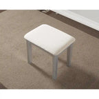 Kaptafel met spiegel en krukje