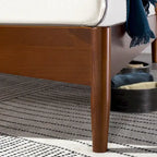 Mid-century houten platformbedframe