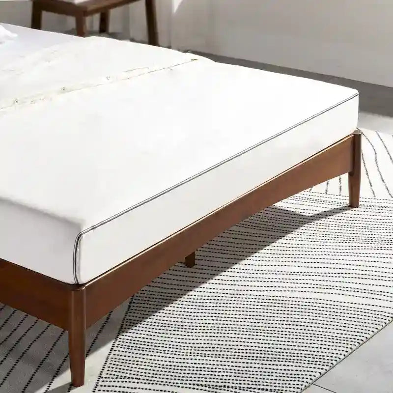 Mid-century houten platformbedframe