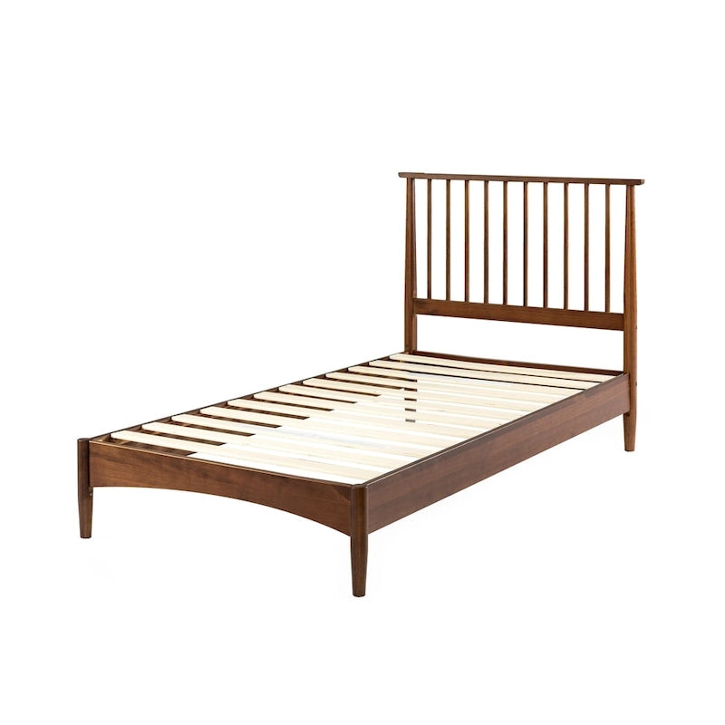 Mid-century houten platformbedframe