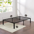 Metalen platformbedframe met QuickLock-montage
