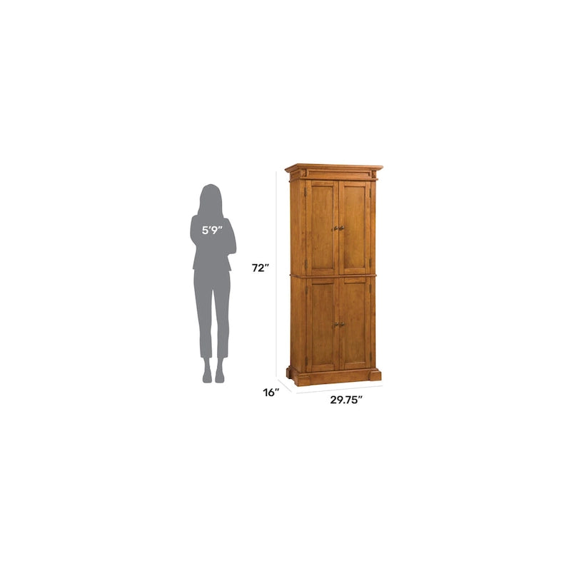 Verouderde Eiken Voorraadkast, 183 cm H