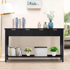 Moderne consoletafel met 4 laden en open vak