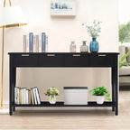Moderne consoletafel met 4 laden en open vak