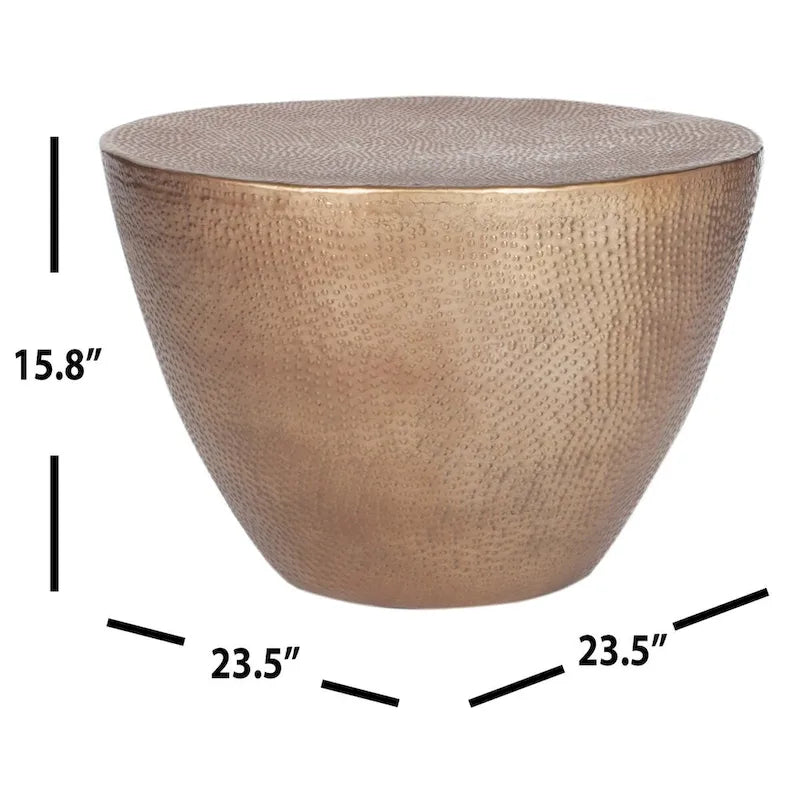Drum Salontafel - 61 cm B x 61 cm D x 41 cm H