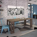 Uitschuifbare eettafel (console) - 80 cm B x 44,5 cm D x 76 cm H (uitschuifbaar tot 185,5 cm B)