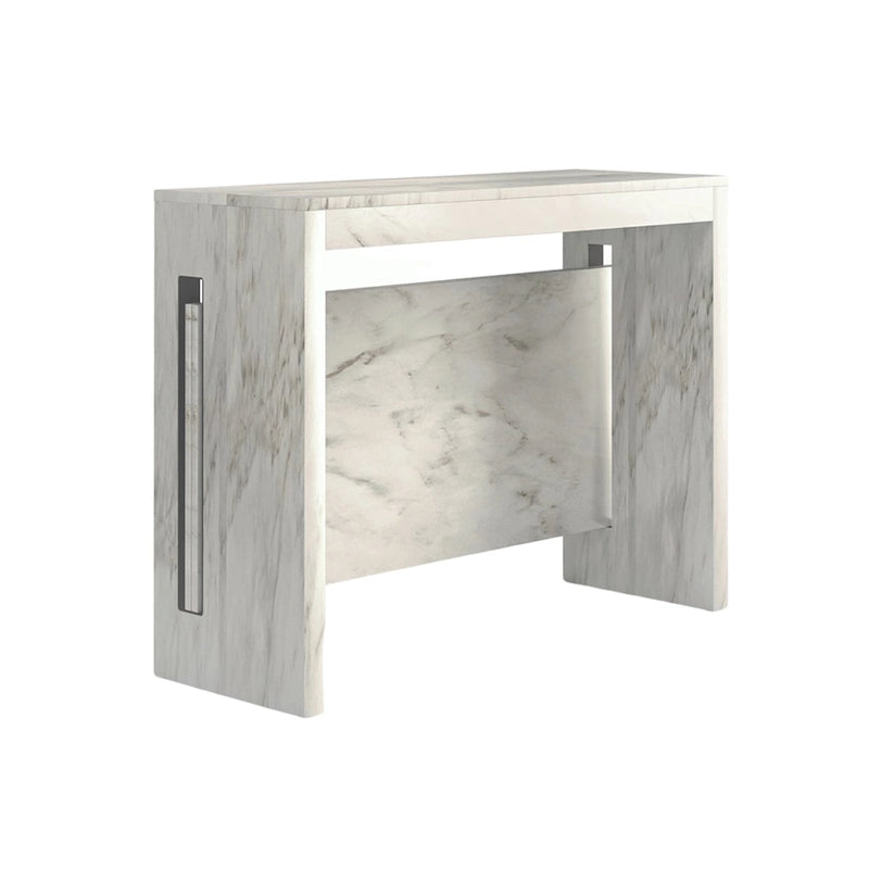 Uitschuifbare eettafel (console) - 80 cm B x 44,5 cm D x 76 cm H (uitschuifbaar tot 185,5 cm B)