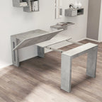 Uitschuifbare eettafel (console) - 80 cm B x 44,5 cm D x 76 cm H (uitschuifbaar tot 185,5 cm B)