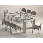 Uitschuifbare eettafel (console) - 80 cm B x 44,5 cm D x 76 cm H (uitschuifbaar tot 185,5 cm B)