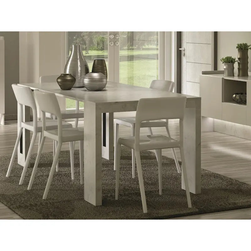 Uitschuifbare eettafel (console) - 80 cm B x 44,5 cm D x 76 cm H (uitschuifbaar tot 185,5 cm B)
