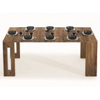 Uitschuifbare eettafel (console) - 80 cm B x 44,5 cm D x 76 cm H (uitschuifbaar tot 185,5 cm B)