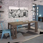 Uitschuifbare eettafel (console) - 80 cm B x 44,5 cm D x 76 cm H (uitschuifbaar tot 185,5 cm B)