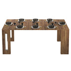 Uitschuifbare eettafel (console) - 80 cm B x 44,5 cm D x 76 cm H (uitschuifbaar tot 185,5 cm B)