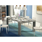 Uitschuifbare eettafel (console) - 80 cm B x 44,5 cm D x 76 cm H (uitschuifbaar tot 185,5 cm B)