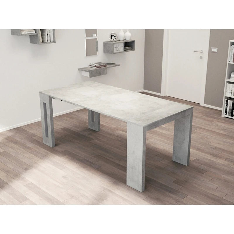 Uitschuifbare eettafel (console) - 80 cm B x 44,5 cm D x 76 cm H (uitschuifbaar tot 185,5 cm B)