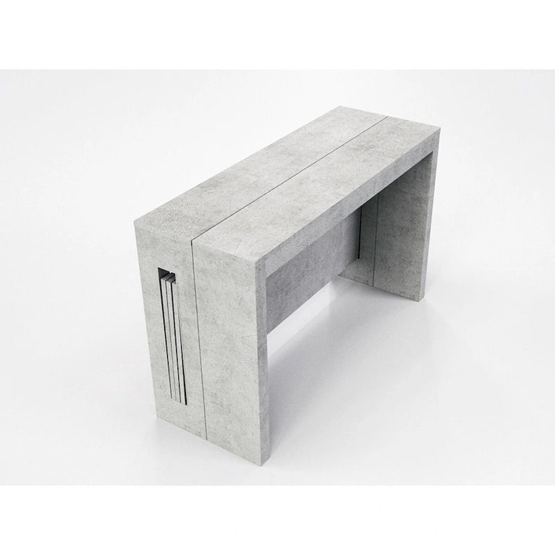 Uitschuifbare eettafel (console) - 80 cm B x 44,5 cm D x 76 cm H (uitschuifbaar tot 185,5 cm B)