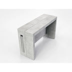 Uitschuifbare eettafel (console) - 80 cm B x 44,5 cm D x 76 cm H (uitschuifbaar tot 185,5 cm B)