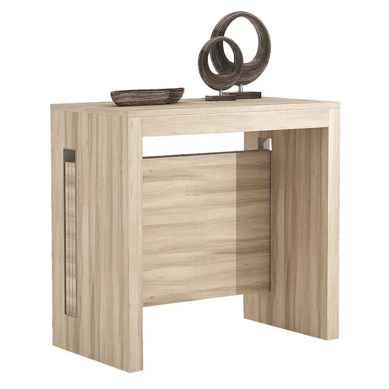 Uitschuifbare eettafel (console) - 80 cm B x 44,5 cm D x 76 cm H (uitschuifbaar tot 185,5 cm B)