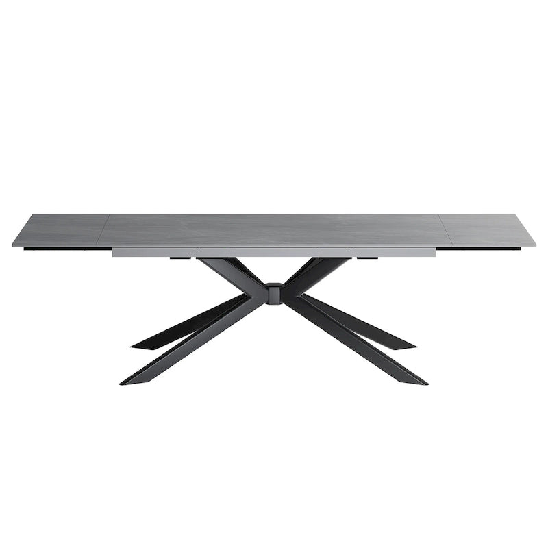 Uitschuifbare eettafel van gesinterd steen (200 cm tot 280 cm)