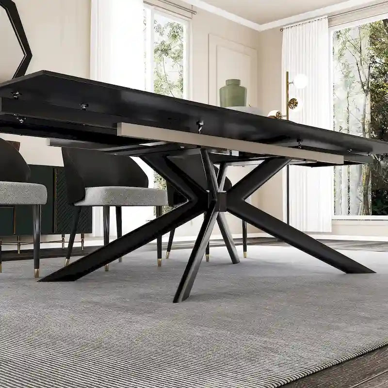 Uitschuifbare eettafel van gesinterd steen (200 cm tot 280 cm)