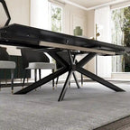 Uitschuifbare eettafel van gesinterd steen (200 cm tot 280 cm)
