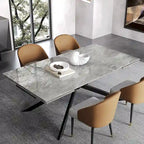 Uitschuifbare eettafel van gesinterd steen (200 cm tot 280 cm)