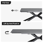 Uitschuifbare eettafel van gesinterd steen (200 cm tot 280 cm)