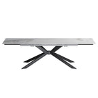 Uitschuifbare eettafel van gesinterd steen (200 cm tot 280 cm)