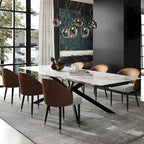 Uitschuifbare eettafel van gesinterd steen (200 cm tot 280 cm)