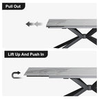 Uitschuifbare eettafel van gesinterd steen (200 cm tot 280 cm)