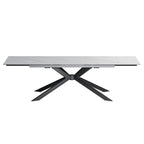 Uitschuifbare eettafel van gesinterd steen (200 cm tot 280 cm)
