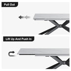 Uitschuifbare eettafel van gesinterd steen (200 cm tot 280 cm)