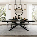 Uitschuifbare eettafel van gesinterd steen (200 cm tot 280 cm)