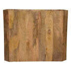 30-inch holle kubus salontafel van naturel bruin mangohout