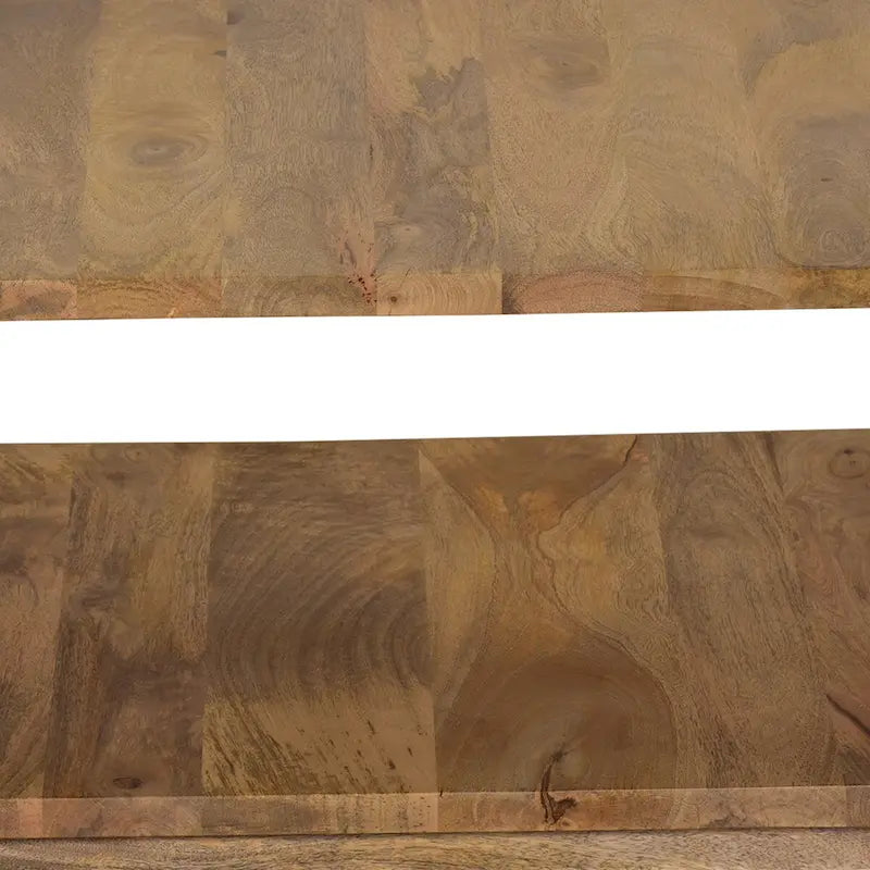 30-inch holle kubus salontafel van naturel bruin mangohout
