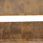 30-inch holle kubus salontafel van naturel bruin mangohout