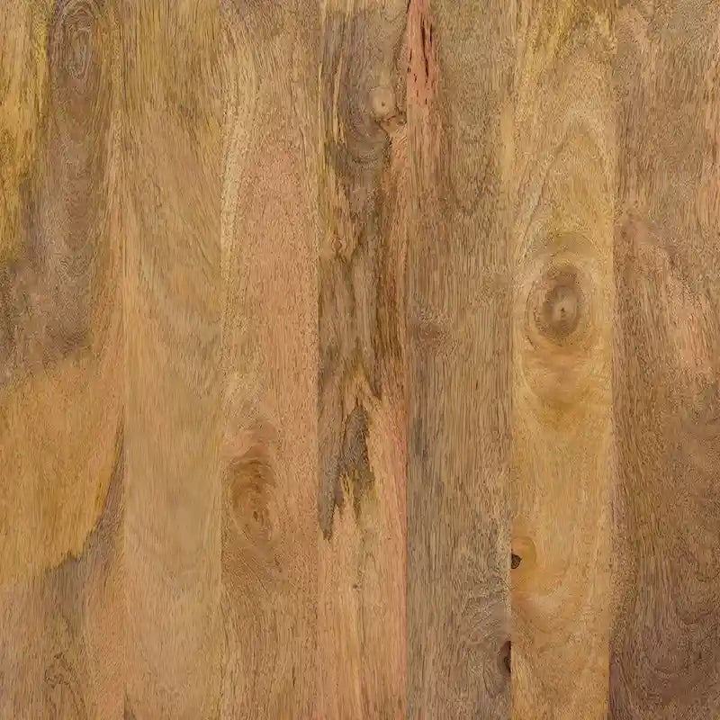 30-inch holle kubus salontafel van naturel bruin mangohout
