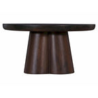 31 inch Ronde Houten Salontafel met Voetstuk