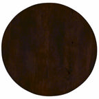 31 inch Ronde Houten Salontafel met Voetstuk
